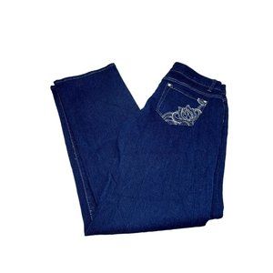 I. Q. & Company Women's Dark Blue Jeans Size 10 Barely Boot IQ I Q